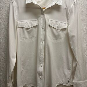 Eddie Bauer White Sun Shirt